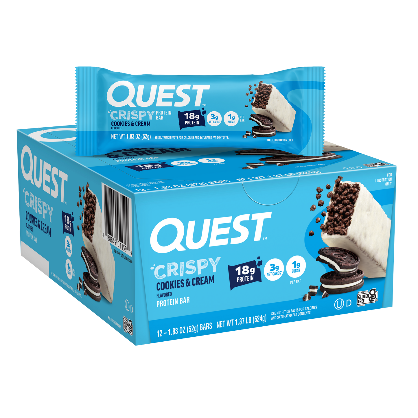 cookies-and-cream-crispy-hero-protein-bars-x4 400111_QN_USA_Pkg_Crispy_ProteinBar_CAC_12ctCarton_3D_Composite_Force.png